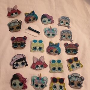 L.O.L. Surprise! Glitter Doll Face Clips Set